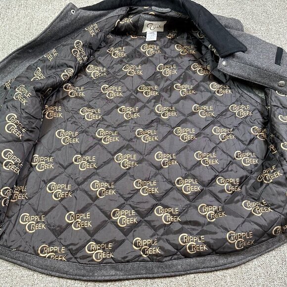 Cripple Creek Men's Western Cowboy Wool Blend Insulated Vest Grey Size 3XL - Picture 7 of 7